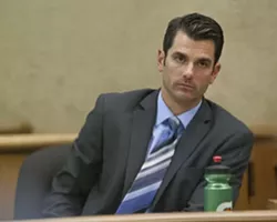 MISTRIAL! : Eight jurors found San Luis Obispo firefighter John Ryan Mason not guilty Sept. 27, splitting with four of their peers over whether Mason started the bar fight that left Los Osos resident Jory Brigham with 17 broken bones in his face. - FILE PHOTO BY STEVE E. MILLER