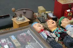 ALMOST ART : These Three Stooges puppets are nearly art! - PHOTO BY GLEN STARKEY
