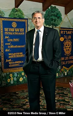 ROTARY MAN : Ben Hall is a long time veteran of the Rotary Club. - PHOTO BY STEVE E. MILLER