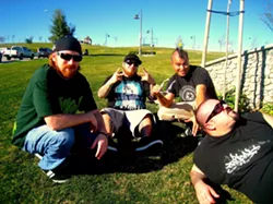 BETTER MUSICIANS THAN SPELLERS : Reggae act Inhale plays Frog and Peach on March 25. - PHOTO COURTESY OF INHALE