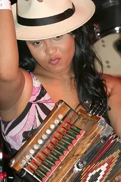 BOSS OF THE HOT SAUCE : Rosie Ledet & the Zydeco Playboys will bring their swamp boogie to the SLO Vets Hall on Feb. 20. - PHOTO COURTESY OF ROSIE LEDET