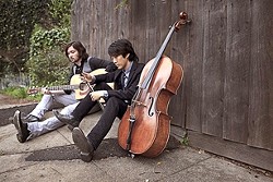 CELLO ROCK? :  Yes, cello rock awaits when Oak and Gorski headline the Songwriters at Play showcase on July 3 at Sculpterra. - PHOTO BY MELISSA CASTRO