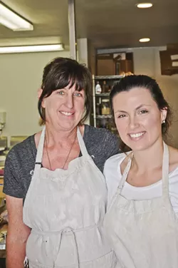 THE TREATS ARE SWEET: A mother and daughter team, Carol and Kelli Smithback at Sweet Pea Bakery in Arroyo Grande have garnered quite a following for their sweet treats. - PHOTO BY DAN HARDESTY