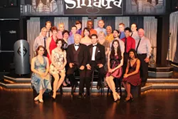 REGRETS, THEY’VE HAD A FEW … NOT! : The cast of Swingin’ with Sinatra is ready to reveal the go-cat crazy life of Old Blue Eyes, aka—The Voice, Frank Sinatra. - PHOTO COURTESY OF THE SLO LITTLE THEATRE