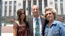 SHOWING SUPPORT : Lynch’s sister, Amanda Garcia (left) and his mother Bodine Jones (right) were present for most of Lynch’s trial. - PHOTO COURTESY OF RICK RAY FILMS