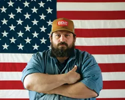 AMERICAN MAN: According to his website, graphic designer Aaron Draplin offers the following services: graphic design (duh), advice, bounty hunting, wrastlin’, jokes/laughter, and a firm handshake. - PHOTO COURTESY OF AARON DRAPLIN