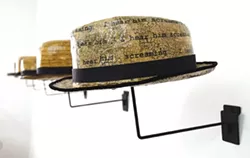 I HEAR HIM SCREAMING : Billingslea molded hats from paper and varnish to represent the crowds that watched and participated in lynchings. - PHOTO COURTESY OF RENEE BILLINGSLEA