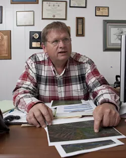 SLUETH : Excelaron, LLC leased the oil rights beneath Dennis Allan’s Huasna Valley property; he worries whether the company will behave responsibly if it drills. - PHOTO BY STEVE E. MILLER