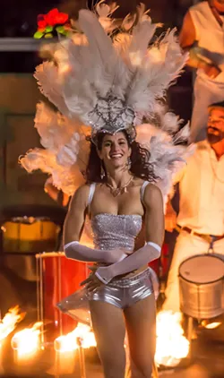 CARNAVAL!: Santa Cruz-based Brazilian dancer Sidney Nicol (pictured) will perform at SLO Brew on Feb. 7 with Samba Loca and headliner the Zongo All Stars. - PHOTO COURTESY OF SIDNEY NICOL