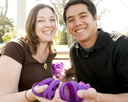 BLING FOR THE CAUSE:  Jamie Maraviglia-Manalo and her husband Dan Manalo are selling bracelets to raise money for the March of Dimes, to help babies begin healthy lives. - PHOTO BY STEVE E. MILLER