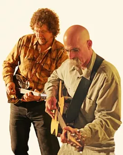 VIRTUOSO TIMES TWO : Stellar mandolin player Kenny Blackwell and awesome guitarist Dorian Michael play an intimate show in Matt’s Music on May 7. - PHOTO COURTESY OF KENNY BLACKWELL AND DORIAN MICHAEL