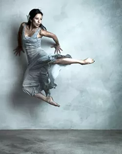 BACK TO THE WALL : Jennita Russo is one of 20 dancers performing in Lisa Deyo’s annual show. - PHOTO BY BARRY GOYETTE