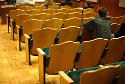 FLAKES! : More than 1,800 Cal Poly and Cuesta students pledged to oppose SLO City Council’s proposed unruly gathering ordinance, but only a handful actually showed up to the meeting. - PHOTO BY STEVE E. MILLER