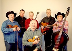 LORD BYRON :  The Byron Berline Band (pictured) brings its incredible bluegrass and Western sounds to the next Red Barn Community Music Series concert, set for March 16 in Los Osos&rsquo; St. Benedict's Episcopal Church, with opening act The Cache Valley Drifters. - PHOTO COURTESY OF THE BYRON BERLINE BAND