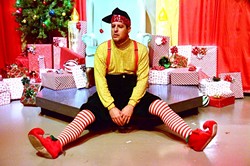ALL ELFED UP:  David Sedaris (Kevin Harris) quickly realizes he&rsquo;s in over his head when he takes on a seasonal gig as an elf at Macy&rsquo;s. - PHOTO COURTESEY OF JAMIE FOSTER PHOTOGRAPHY