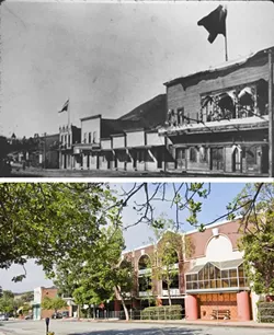 BEFORE, AFTER: Many of the former buildings that comprised San Luis Obispo’s historic Chinatown have since been replaced by parking structures. - TOP, COURTESY OF LAKE COUNTY ARCHAEOLOGY; BOTTOM, TOM FALCONER