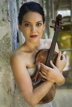 VIRTUOSO!: Violinist Anne Akiko Meyers, pictured, dazzled audiences with her performance of Prokofiev’s Violin Concerto No. 2 at the first concert of the SLO Symphony’s 2013-2014 season. - PHOTO COURTESY OF THE SLO SYMPHONY