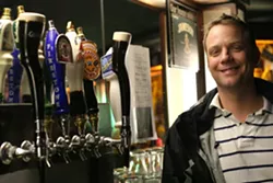 PUTTING ON HIS GAME FACE : Ash Management co-owner Ron Meier expects not only McCarthy’s to be busy, but every Ash-run bar in town, including Frog and Peach, Bull’s, and Mo/Tav, which all open at 6 a.m. - PHOTO BY GLEN STARKEY
