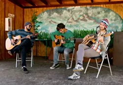 A BEAUTIFUL DAY IN THE NEIGHBORHOOD : Psychedelic acoustic folk trio Incomplete Neighbor comes to Frog and Peach on March 29. - PHOTO COURTESY OF INCOMPLETE NEIGHBOR