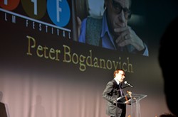 WHAT'S UP, BOG?:  Acclaimed filmmaker and film scholar Peter Bogdanovich (Paper Moon, What&rsquo;s Up, Doc?) received the King Vidor Award. - PHOTO BY JESSICA PE&Ntilde;A