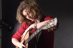 STRING GENIUS : Virtuoso guitarist Vicki Genfan plays Jan. 13 at Steve Key’s songwriter showcase at The Clubhouse, and Jan. 14 at Santa Maria’s 3rd Coast Café. - PHOTO COURTESY OF VICKI GENFAN