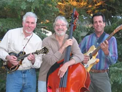BAND OF BROTHERS C: (Left to right) mandolinist Tom Walters, guitarist Bruce Corelitz, and bassist Ken Hustad are Inner Faces, performing Aug. 1 at Coalesce Bookstore. - PHOTO COURTESY OF INNER FACES
