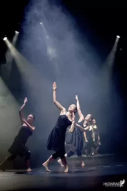 ‘WHAT IS TORQUE?’: Ochesis’s 42nd annual dance concert, Immersion, boasts everything from tap to breakdance to ballet. Director Diana Stanton’s opening piece, “Torque,” envisions dancers as particles of energy. - PHOTOS BY KAMIL KONRAD PHOTOGRAPHY