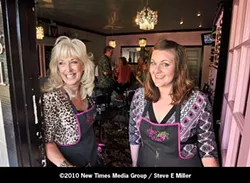 BEGUILING : Cindy Giovacchini and Johnna Bramblett have opened an intimate wine bar within steps of the popular Cracked Crab restaurant on Price Street. - PHOTO BY STEVE E. MILLER