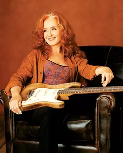 BIG RED : Bonnie Raitt makes a rare Central Coast appearance on Oct. 5 at Avila Blues Resort. - PHOTO COURTESY OF BONNIE RAITT