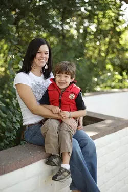 A NORMAL LIFE : Cooper Giron and his mother Christina are raising funds for an allergen-detecting service dog, without which he can’t attend public school or otherwise live normally. - PHOTO BY STEVE E. MILLER