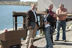IN THE SPOTLIGHT : State Sen. Sam Blakeslee was interviewed by National Public Radio’s Ina Jaffe in Morro Bay. - PHOTO BY STEVE E. MILLER