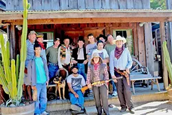 HELLO, STRANGER: Other Hollywood stars, like Timothy Bottoms (fifth from the left)—star of "The Last Picture Show" and "The Paper Chase"—have worked on other Adventure Club SLO films, such as "Hello, Stranger." - PHOTO COURTESY OF ADVENTURE CLUB SLO AND 3:33AM PRODUCTIONS