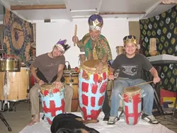 THEY’LL FUNK YOU UP! : (Left to right) Sean Phillips, James Balseiro, and Raphael Imboden Balseiro are Your Royal Funkyness, playing April 8 at Creekside Brewing. - PHOTO COURTESY OF YOUR ROYAL FUNKYNESS