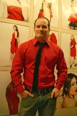 THE MAN WITH THE PLAN : Photgrapher Joe Domniguez conceived of the Red Project while doing senior portraits. - PHOTO BY GLEN STARKEY