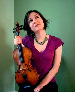 FIDDLE-RRIFIC:  The Red Barn Community Music Series is coming out of the barn and into a house for the music of New England fiddler/singer Lissa Schneckenburger and her trio on June 22 at a special house concert in Los Osos. - PHOTO COURTESY OF LISSA SCHNECKENBURGER
