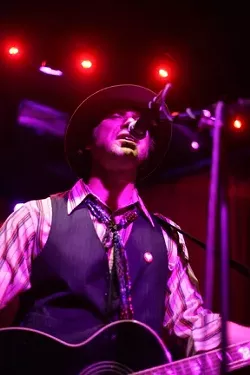 NASHVILLE HERO: Todd Snider charms the crowd with his hilarious songs on March 27 at SLO Brew. - PHOTO BY GLEN STARKEY