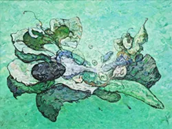 GREEN MACHINE: 'Fluid Meditation' spans the verdant spectrum. - IMAGE COURTESY OF THE STEYNBERG GALLERY