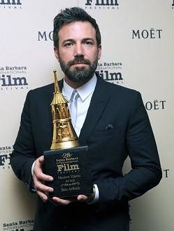 MODERN MASTER :  Argo director and star Ben Affleck received the festival&rsquo;s Modern Master Award. - PHOTO COURTESY OF SBIFF