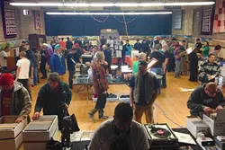 RECORD LOVERS UNITE!: Check out the SLO Record Swap on Nov. 7 in the SLO Grange Hall, complete with a beer garden, food vendors, live DJs, and live painting. - PHOTO COURTESY OF MANUEL BARBA