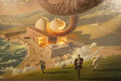 MELTDOWN! : Bryan taps into the cultural and political zeitgeist with Devil’s Due, a depiction of the Diablo Canyon nuclear power plant in meltdown.