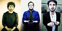 EAST COAST THREE : (left to right) Alec Gross, Jake Hill, and Will Knox will perform at two of Steve Key’s Songwriters at Play showcases: April 8 at Sculpterra and April 10 at Kreuzberg. - PHOTO COURTESY OF HANDSOME LADY RECORDS