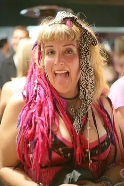MOVE OVER CYNDI! : Penelope Jasmin (not her real name, Stephanie!) went the full Lauper. - PHOTO BY GLEN STARKEY