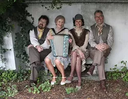 AH, PARIS! : The incredible Baguette Quartette will perform la Musique de Paris circa the ’20s through ’40s on July 28 at Castoro Cellars. - PHOTO COURTESY OF BAGUETTE QUARTETTE