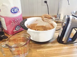 LAWS AND SAUSAGES: Contrary to the famous political quip, it’s always delicious to see cake being made. - PHOTO BY ERIN C. MESSER
