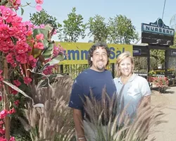 A COOLER SHADE OF GREEN : Joel and Nanci Stern offer more than just flowers at the High Tide Nursery in Shell Beach. - PHOTO BY STEVE E. MILLER