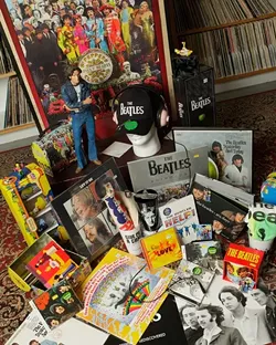 TIMELESS : Beatles music and memorabilia make excellent gifts for people of all ages—yes, even teens. Check Boo Boo Records in downtown SLO for Christmas cheer with a Liverpool flair. - PHOTO BY STEVE E. MILLER