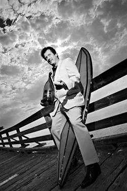 THE WILDEST PARTY : Red Zeppelin winemaker Stillman Brown is bringing this year’s unusual Wet Zeppelin party to Cayucos on Sept. 25. - PHOTO BY STEVE E. MILLER