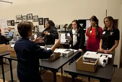 FUELED BY SERVICE AND CHOCOLATE: County Clerk-Recorder Julie Rodewald, pictured here in June 2102 and who’s served the office for more than 33 years, announced she will step down from the post in January 2015. - FILE PHOTO BY STEVE. MILLER