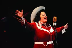 SING IT, PATSY!: Kitty Balay, pictured, belts her heart out in Always … Patsy Cline, reprising her role as the beloved country singer. - PHOTO BY LUIS ESCOBAR/REFLECTIONS PHOTOGRAPHY STUDIO