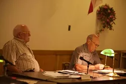 TOTAL RECALL : Directors Fred Rahner (right) and Ted Ortega (left) along with CSD board president Tammy Forrest will face a Nov. 7 recall vote filed by the Born Agains. - PHOTO BY JESSE ACOSTA